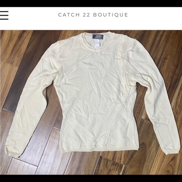 Gianni Versace Cream Sweater sz M
